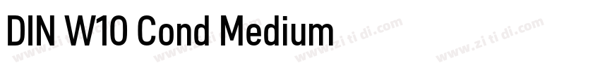 DIN W10 Cond Medium字体转换